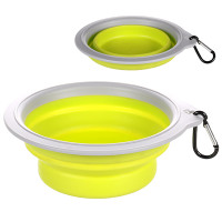 Flamingo Travel Bowl Bubo миска дорожная складная с карабином, 625 мл