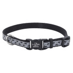 Coastal Lazer Brite Reflective Collar нашийник світловідбивний для собак, 20-30 см, чорний