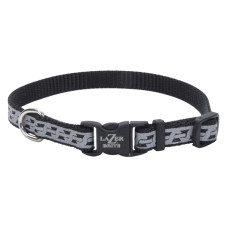 Coastal Lazer Brite Reflective Collar нашийник світловідбивний для собак, 20-30 см, чорний
