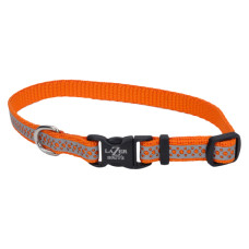 Coastal Lazer Brite Reflective Collar нашийник світловідбивний для собак, 20-30 см, помаранчевий