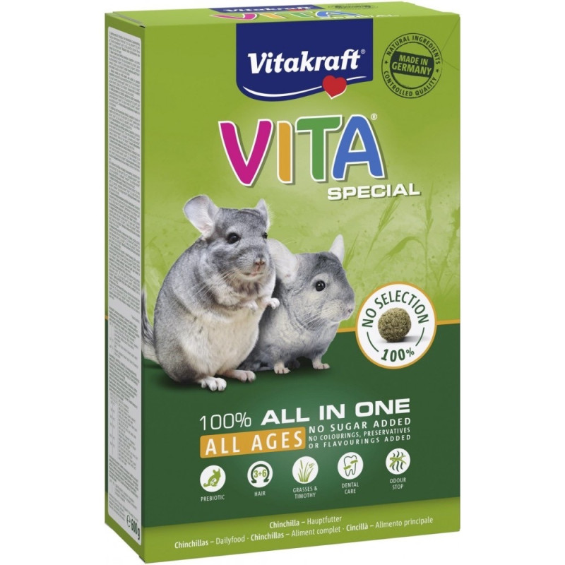 Vitakraft Vita Special корм для шиншилл, 600 гр
