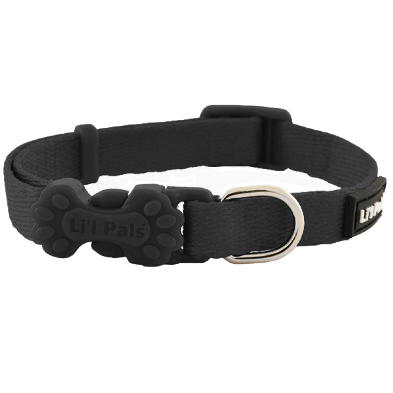 Coastal Li`l Pals Nylon нашійник для собак малих порід, 15-20 см, чорний