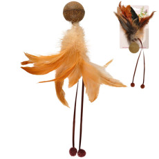 Flamingo Catnip Ball & Feather игрушка для кошек, 18 см