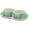 Moderna Double Trendy Dinner миска подвійна для котів, 2 шт х 350 мл, зелений