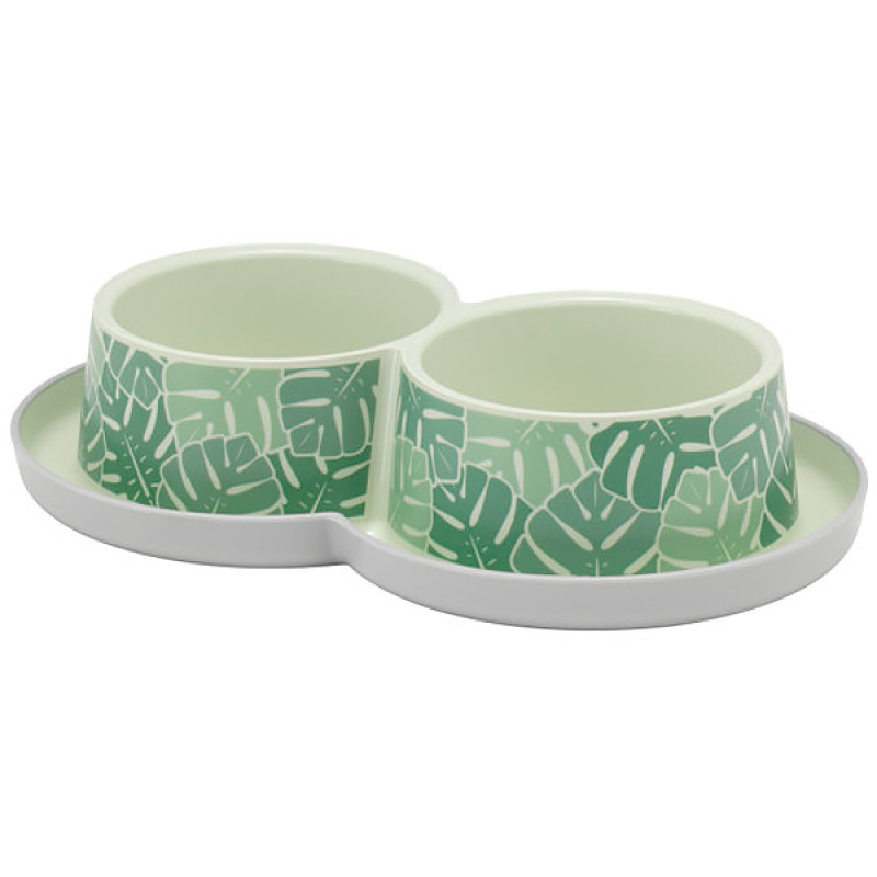 Moderna Double Trendy Dinner миска двойная для кошек, 2 шт х 350 мл, зеленый