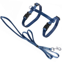 Flamingo Cat Harness and Leash Ziggi поводок со шлейкой для кошек, голубой