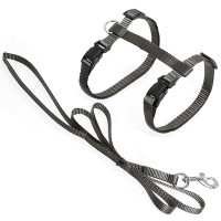 Flamingo Cat Harness and Leash Ziggi поводок со шлейкой для кошек, коричневый
