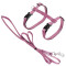 Flamingo Cat Harness and Leash Ziggi повідець із шлейкою для котів, рожевий