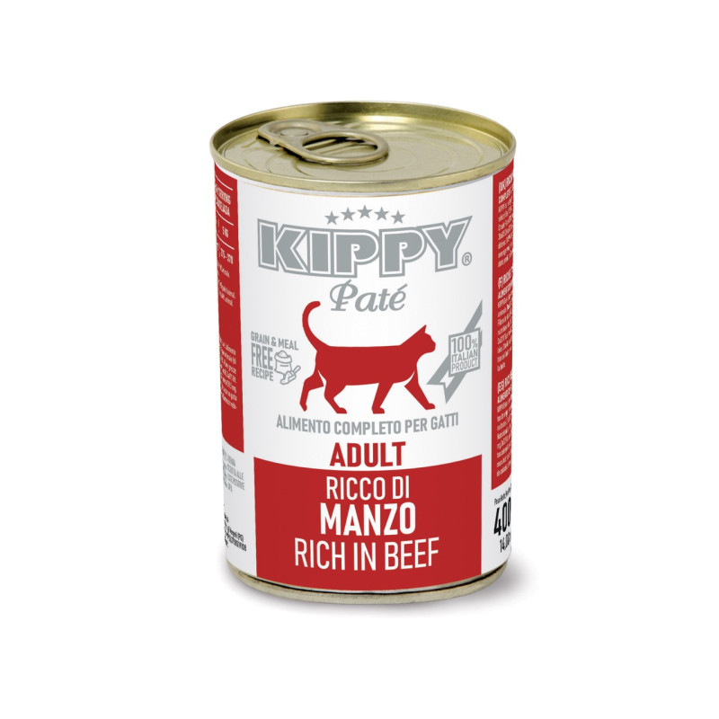 Kippy Pate Adult Cats Beef влажный корм для котов с говядиной, 400 гр