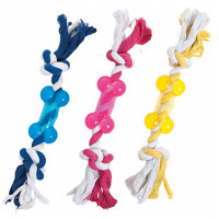 Flamingo Good4Fun Bone With Rope игрушка для собак, 9 см