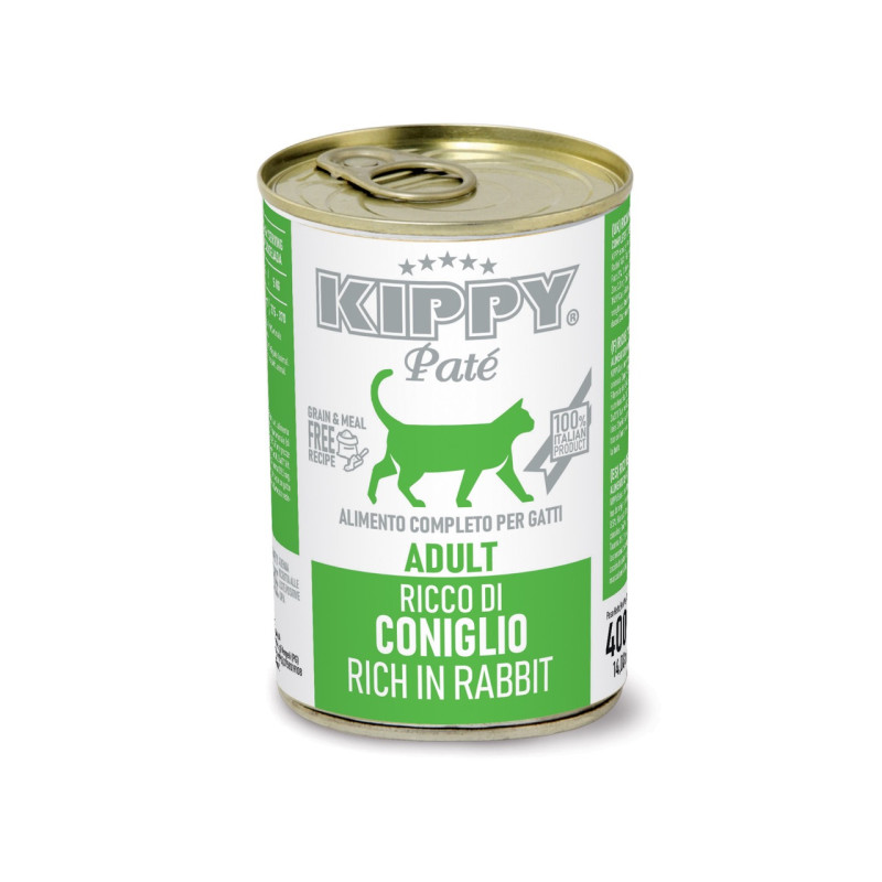 Kippy Pate Adult Cats Rabbit влажный корм для котов с кроликом, 400 гр