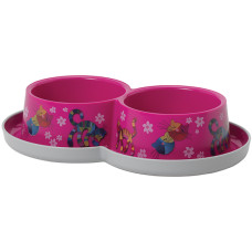 Moderna Double Trendy Dinner миска подвійна для котів, 2 шт х 350 мл, рожевий