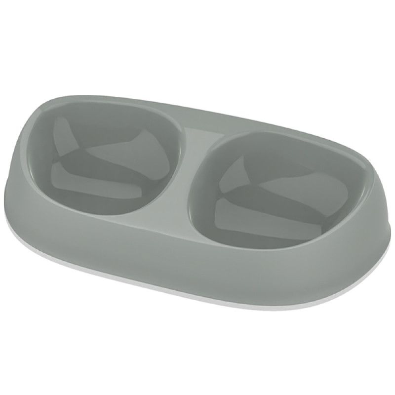Moderna Sensibowl миска двойная для кошек для собак, 2 шт х 200 мл, оливковый