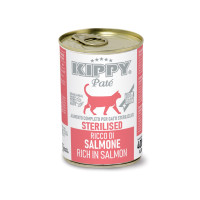 Kippy Pate Sterilised Cats Salmon влажный корм с лососем для стерилизованных котов, 400 гр