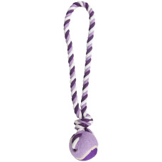 Flamingo Cotton Rope With Tennis Ball іграшка для собак, 40 см