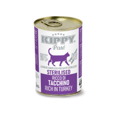 Kippy Pate Sterilised Cats Turkey влажный корм с индейкой для стерилизованных котов, 400 гр