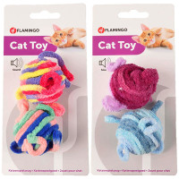 Flamingo Woolen Balls игрушка для кошек, 2 шт х 4.5 см