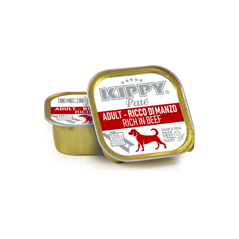 Kippy Pate Adult Dogs Beef влажный корм для собак с говядиной, 150 гр