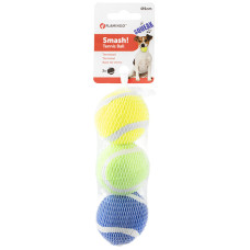 Flamingo Smash Tennis Ball іграшка для собак, 3 шт х 5 см