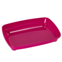 Moderna Arist-O-Tray туалет с бортиком для кошек, 37 см х 28 см х 6 см, розовый