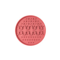 FIBOO Lollipop килимок для злизування ласощів та їжі для собак та котів, 13 см, рожевий
