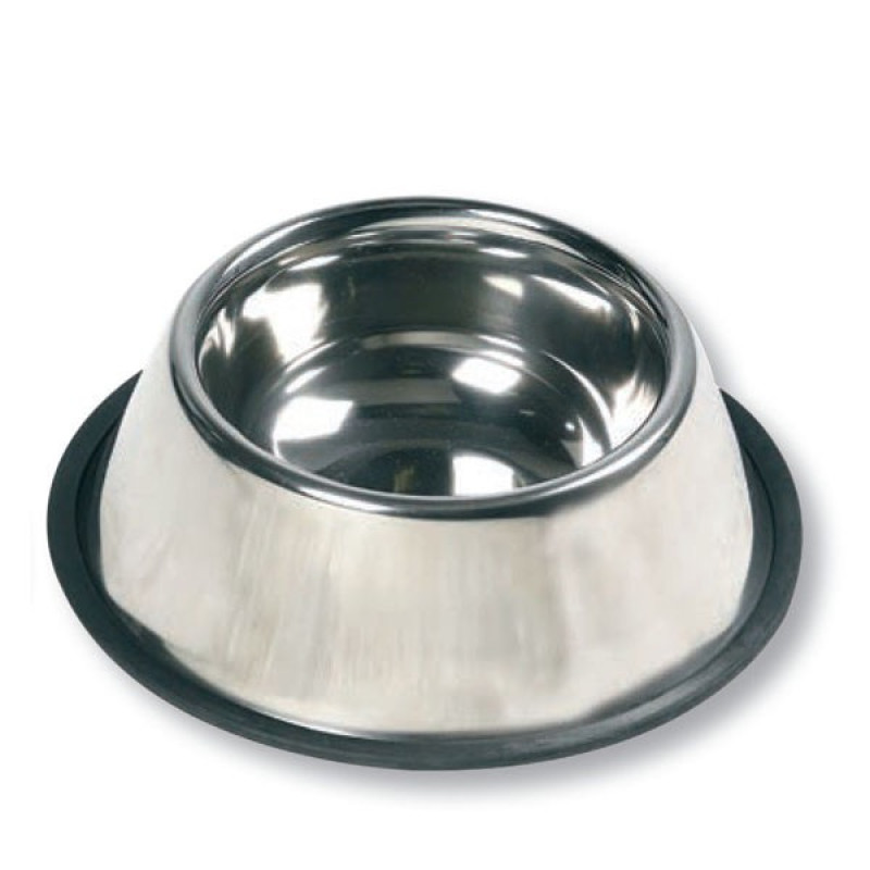 Flamingo Dish Rubber Rim миска для собак та котів з гумовим обідком, 450 мл