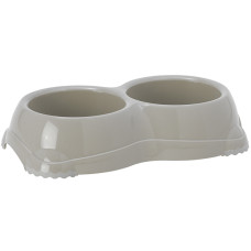 Moderna Double Smarty Bowl миска подвійна для собак, 2 шт х 330 мл, сірий