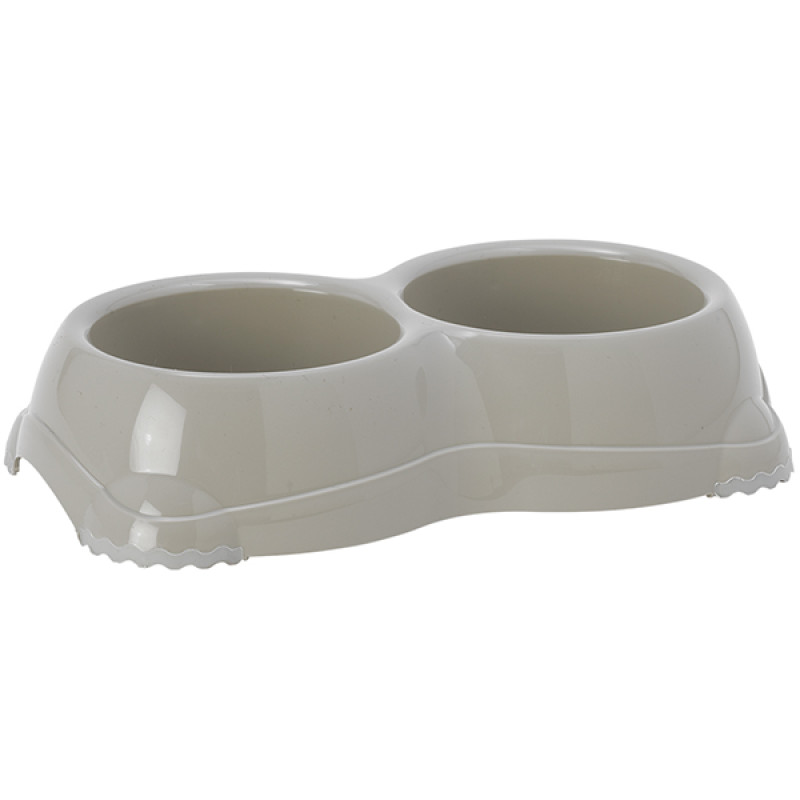 Moderna Double Smarty Bowl миска подвійна для собак, 2 шт х 330 мл, сірий