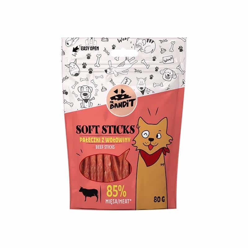 Mr. Bandit Soft Sticks ласощі для собак з яловичиною, 80 гр