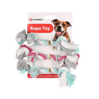Flamingo Cotton Bone 2 Knots игрушка для собак, 14 см