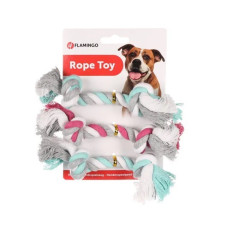 Flamingo Cotton Bone 2 Knots ігрушка для собак, 14 см