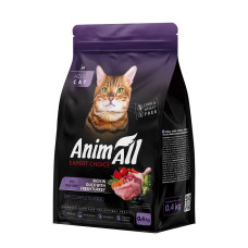 Animall Cat Duck and Fresh Turkey сухий корм для котів з качкою та індичкою, 400 гр
