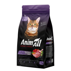 Animall Cat Duck and Fresh Turkey сухий корм для котів з качкою та індичкою, 1.5 кг