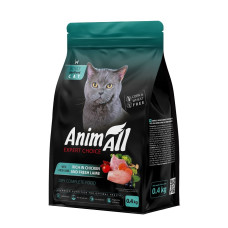 Animall Cat Sterilised Lamb сухий корм з куркою та ягням для стерилізованих котів, 400 гр