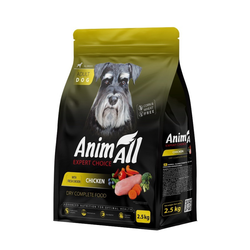 Animall Dog Chicken сухой корм с курицей для собак, 2.5 кг