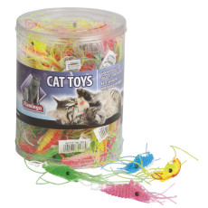 Flamingo Plastic Shrimp игрушка для кошек, 6 см