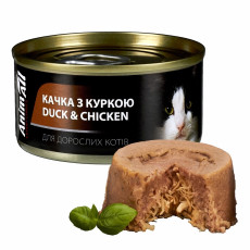Animall Cat Wet вологий корм для котів з качкою та куркою, 80 гр