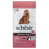 Schesir Dog Medium Adult Ham сухий корм із шинкою для собак середніх порід, 12 кг