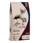 How Meow Adult Gourmet сухой корм для котов с ягнятиной, курицей и рыбой, 15 кг