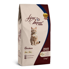 How Meow Adult Cat Chicken сухой корм с курицей для котов, 2 кг