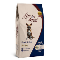 How Meow Dog Adult Lamb And Rice сухой корм с ягнятиной для собак, 3 кг