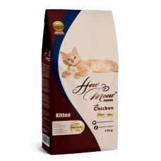 How Meow Adult Kitten сухий корм з куркою для кошенят, 15 кг