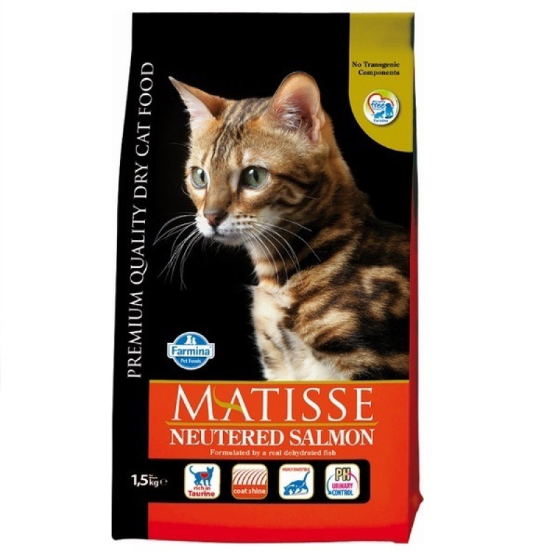 Farmina Matisse Neutered Salmon сухой корм с лососем для стерилизованных котов, 1.5 кг