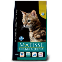 Farmina Matisse Chicken & Turkey сухой корм для котов с курицей и индейкой, 400 гр