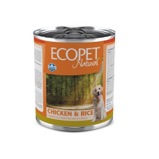 Farmina Ecopet Natural Dog Chicken & Rice влажный корм с курицей для собак, 300 гр