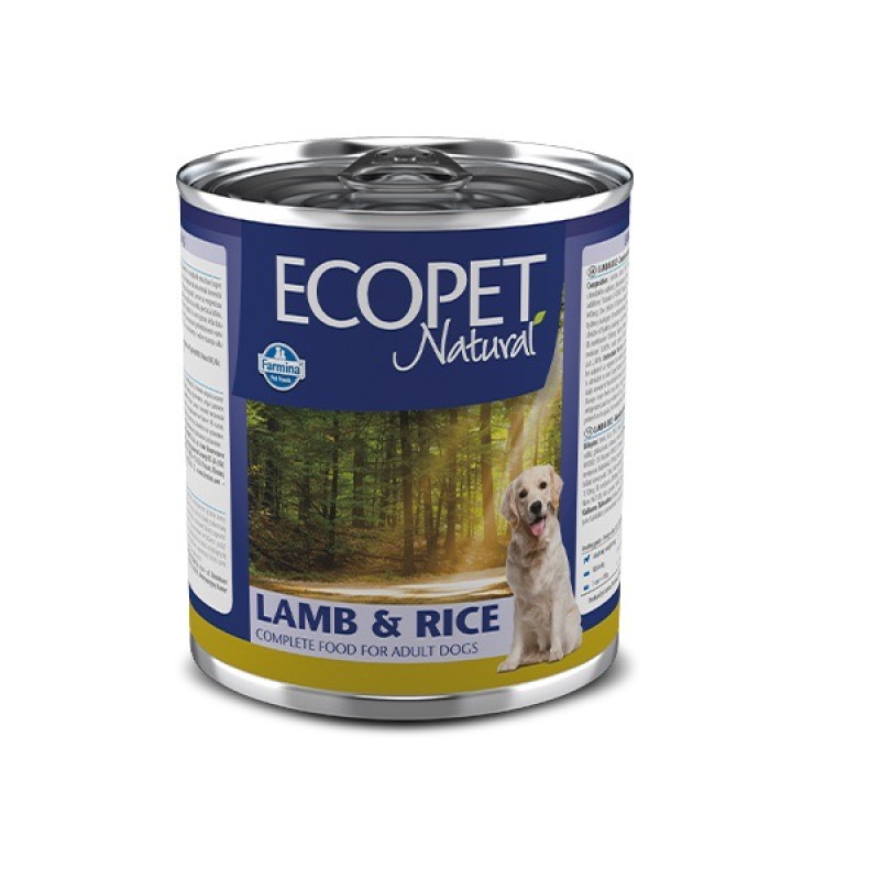 Farmina Ecopet Natural Dog Lamb & Rice влажный корм с ягненком для собак, 300 гр
