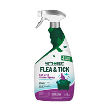 Vet's Best Flea & Tick Home Spray For Cats Cottonspice спрей от блох и клещей для котов и дома, 946 мл