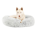 OutwardHound Best Friends Donut Shag лежак для собак и кошек, 114 х 114 см, морозный иней