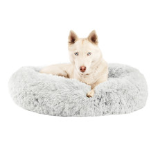 OutwardHound Best Friends Donut Shag лежак для собак и кошек, 114 х 114 см, морозный иней