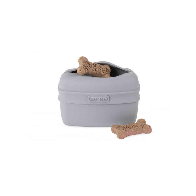 Dexas Pooch Pouch контейнер для ласощів на пояс, сірий